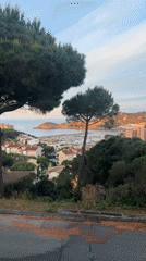 Dawn scenic views captured in Sant Feliu de Guíxols