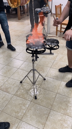 Fire Performance and Dinner Gathering Documented in Bulgarian Coastal Town