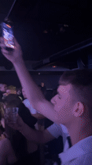 Nightclub celebration captured in Lovech, Bulgaria