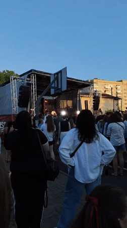 Live music festival draws a crowd in Korosten, Ukraine