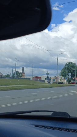 Afternoon around Riga's riverfront and city streets