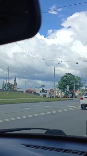 Afternoon around Riga's riverfront and city streets
