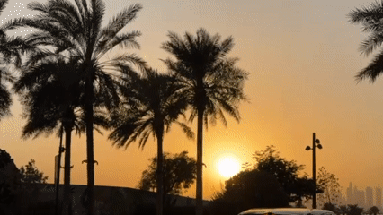 Personal moment captured during golden hour in Dubai