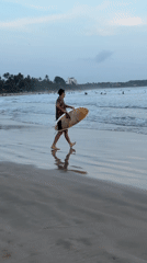 Typical beach day unfolds at Weligama with surfers and tourists