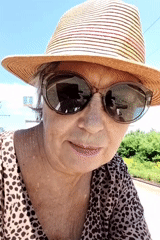 Woman documents beach and railway visit in Vladivostok