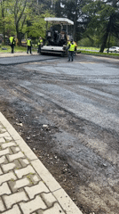 Road resurfacing project underway in Stara Zagora, Bulgaria
