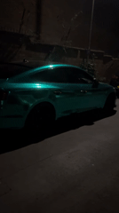 Iridescent green Audi spotted parked in South Kesteven