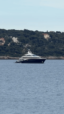 Yachts spotted in Monaco waters amid overcast afternoon