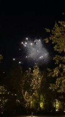 Fireworks display lights up night sky in Karon, Thailand