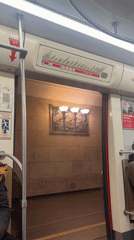 Ordinary commuter moments captured on Saint Petersburg metro