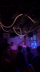 Late-night DJ set at a New York City nightclub