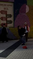 Summer evening on the streets of central Ufa, Russia