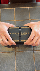 Luxury sunglasses unboxed, seared tuna served at restaurant