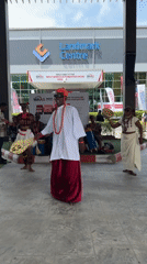 Traditional dancers perform at West Africa Automotive Show in Lagos