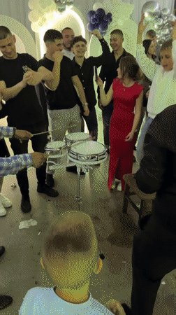 Traditional drumming celebration draws dancers in Debren, Bulgaria