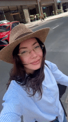 Woman films herself while walking on Dubai walkway