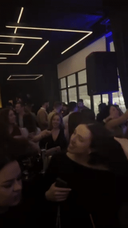 Winter night social scenes captured across Kraljevo, Serbia