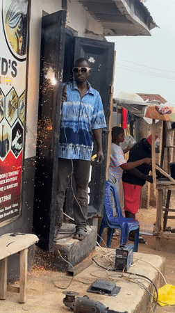 Everyday scenes documented across Jos: welding, railways, construction