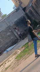Morning scenes in Lagos show street musician, construction activity
