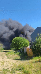 Dark smoke plume observed over Stara Zagora, Bulgaria