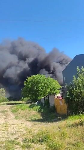 Dark smoke plume observed over Stara Zagora, Bulgaria