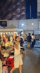 Bangkok night markets bustling with vendors and customers
