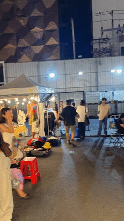 Bangkok night markets bustling with vendors and customers