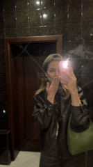 Woman takes bathroom selfies in Ust-Ilimsk, Russia