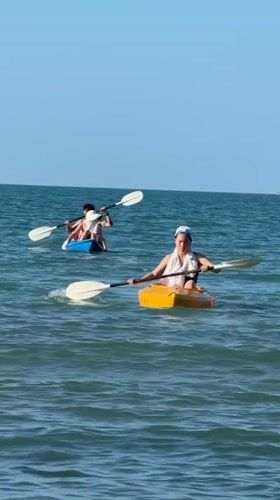 Kayaking on choppy seas off Ko Samui