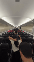 Traveler documents journey through Bali airport with cultural displays