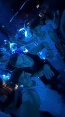 Late night dancing scene at WHAMP nightclub in Sofia