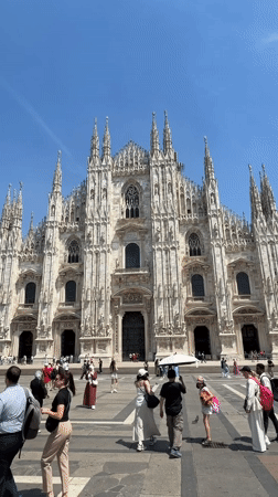 Sunny afternoon around the Duomo and Galleria in Milan