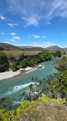 Scenic river valley documentation near Podgorica, Montenegro