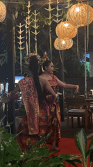 Traditional Balinese dance performance at Kuta Selatan restaurant