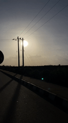 Sunny day captured on video from roadside in Nigeria