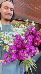 Flower shop staff document busy afternoon in Izhevsk