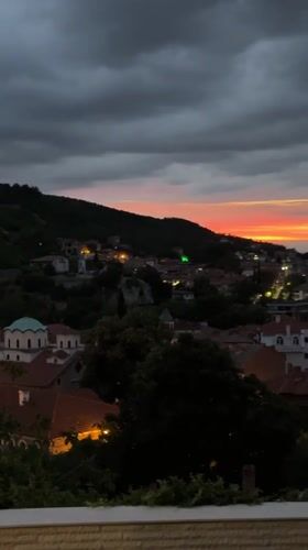 Dramatic sunset illuminates Asenovgrad, Bulgaria captured in 22 photographs