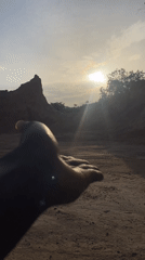 Desert sunrise captured in Achara, Nigeria
