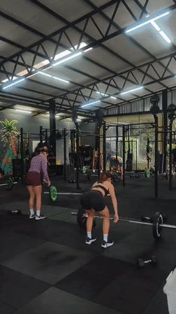 Morning workout session captured at CrossFit gym in Thailand