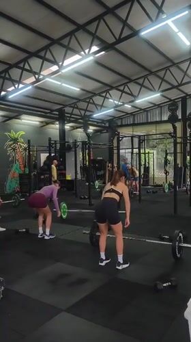 Morning workout session captured at CrossFit gym in Thailand