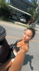 Scooter ride captured on video in coastal Thailand