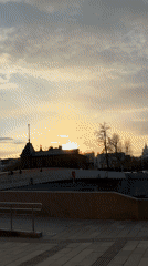 Peter the Great Statue documented by witnesses in Moscow