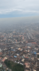 Aerial view captures dense residential sprawl in Shagamu, Nigeria