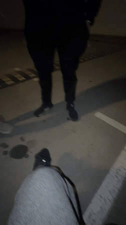 Couple takes selfie in Ruse parking lot