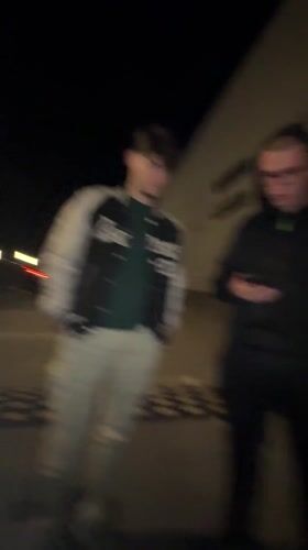 Couple takes selfie in Ruse parking lot