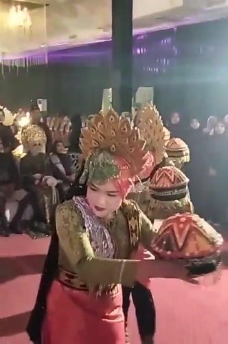 Traditional wedding ceremony with cultural performances in Lhokseumawe