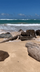Ahangama's beach and coastal railway on a sunny morning