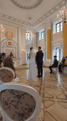 Wedding ceremony held at civil registry office in Hrodna