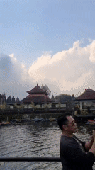 Morning at Pura Ulun Danu Beratan, Bali's lakeside temple