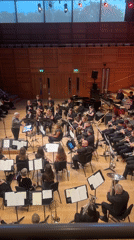 Wind band performs evening concert in Canterbury hall